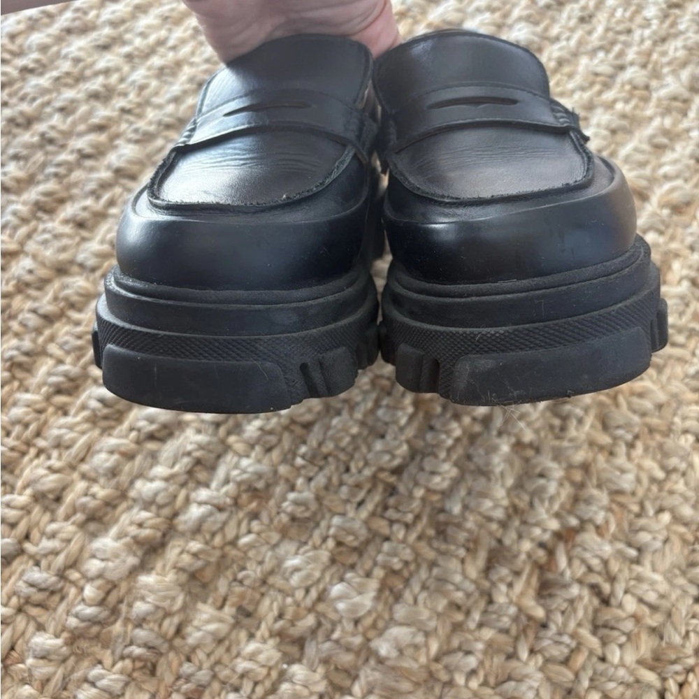 Sold - Ganni Calf Leather Platform Loafer  Size 37 - Picture 4 of 6
